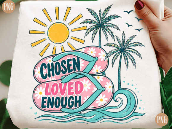 Chosen Loved Enough: Christian Beach Graphics