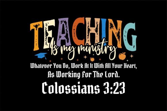 Christian Teacher Faith Quote My Ministr: A Design Worth Stitching?