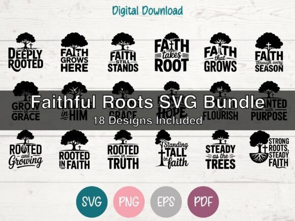 Faithful Roots - Christian SVG Bundle: A Designer’s Review for Real Client Projects