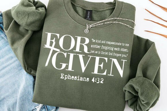 Forgiven Ephesians 4 32 Graphics for T-Shirt Designs