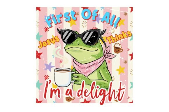 Funny Christian Frog Graphics & T-Shirt Designs