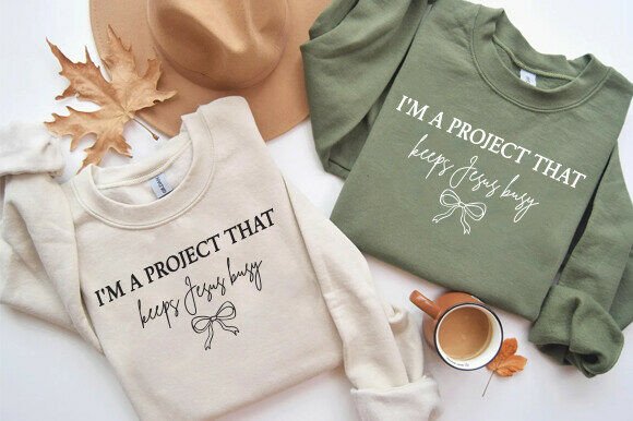 I'm Project That Keeps Jesus Busy SVG: A Designer's Take on This Humorous Christian Graphic for T-Shirt & Merchandise Designs