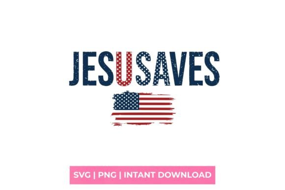 Jesus Saves Flag Graphics for T-Shirt Designs