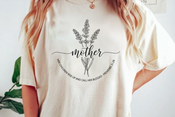 Mothers Day SVG Christian Mom Design Review