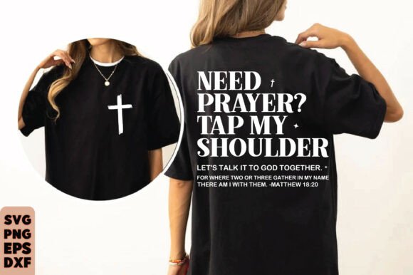 Need Prayer Tap My Shoulder Christian Graphics