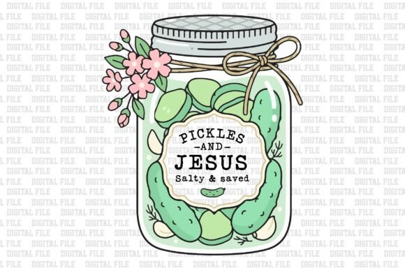 Pickles and Jesus Salty and Saved Graphics Review