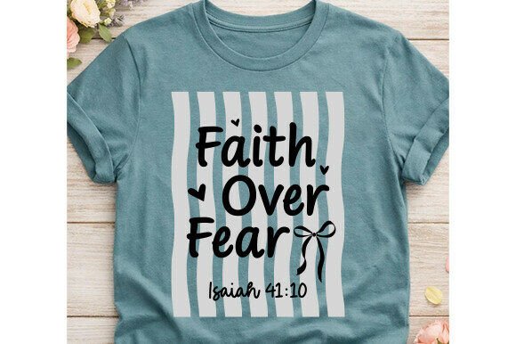Retro Faith over Fear: Christian Summer Graphics